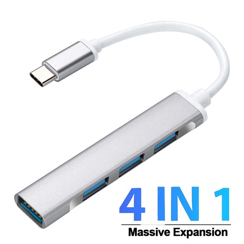 Laptop Accessories Productivity - 4-In-1 Type-C Extender Hub 4 Port