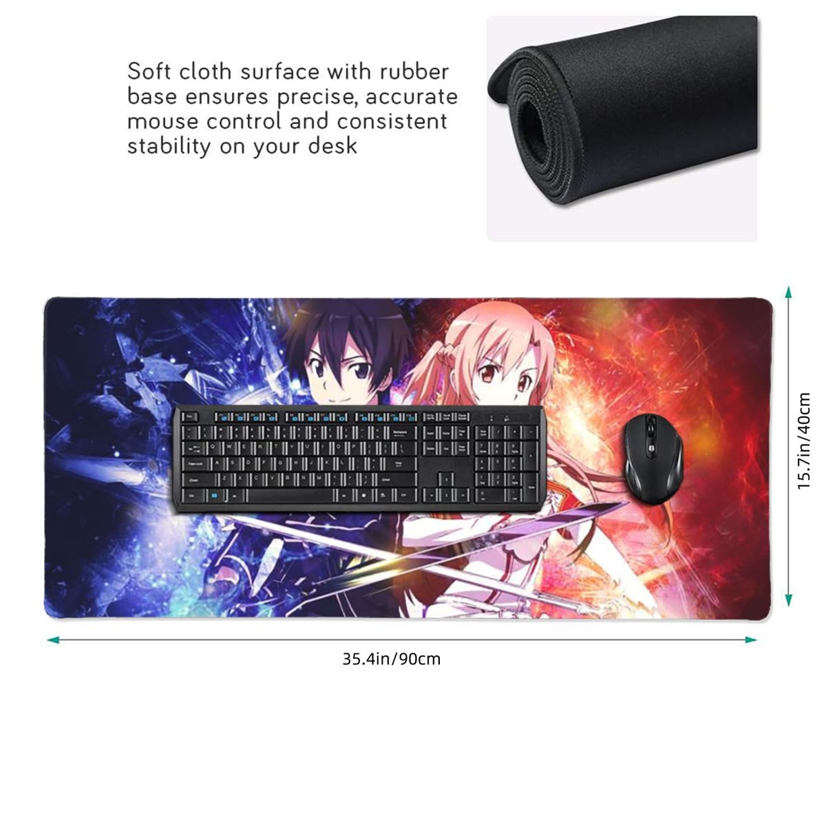 Large Mouse Pad Sword Art Onli - огляд і ціна Laptop Accessories Online