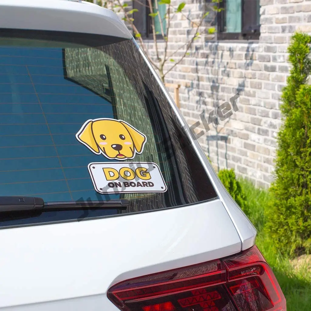 Dog on Board Car Sticker Bumpe - огляд і ціна Laptop Accessories Online