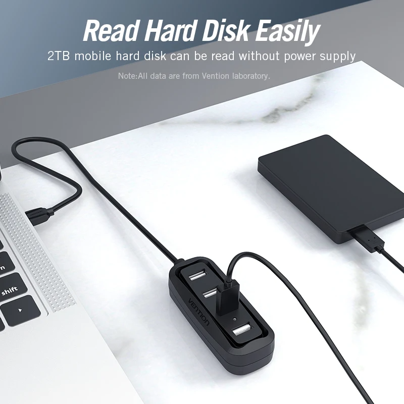 Vention USB 2.0 HUB 4 Port wit - огляд і ціна Xiaomi Laptop Accessories
