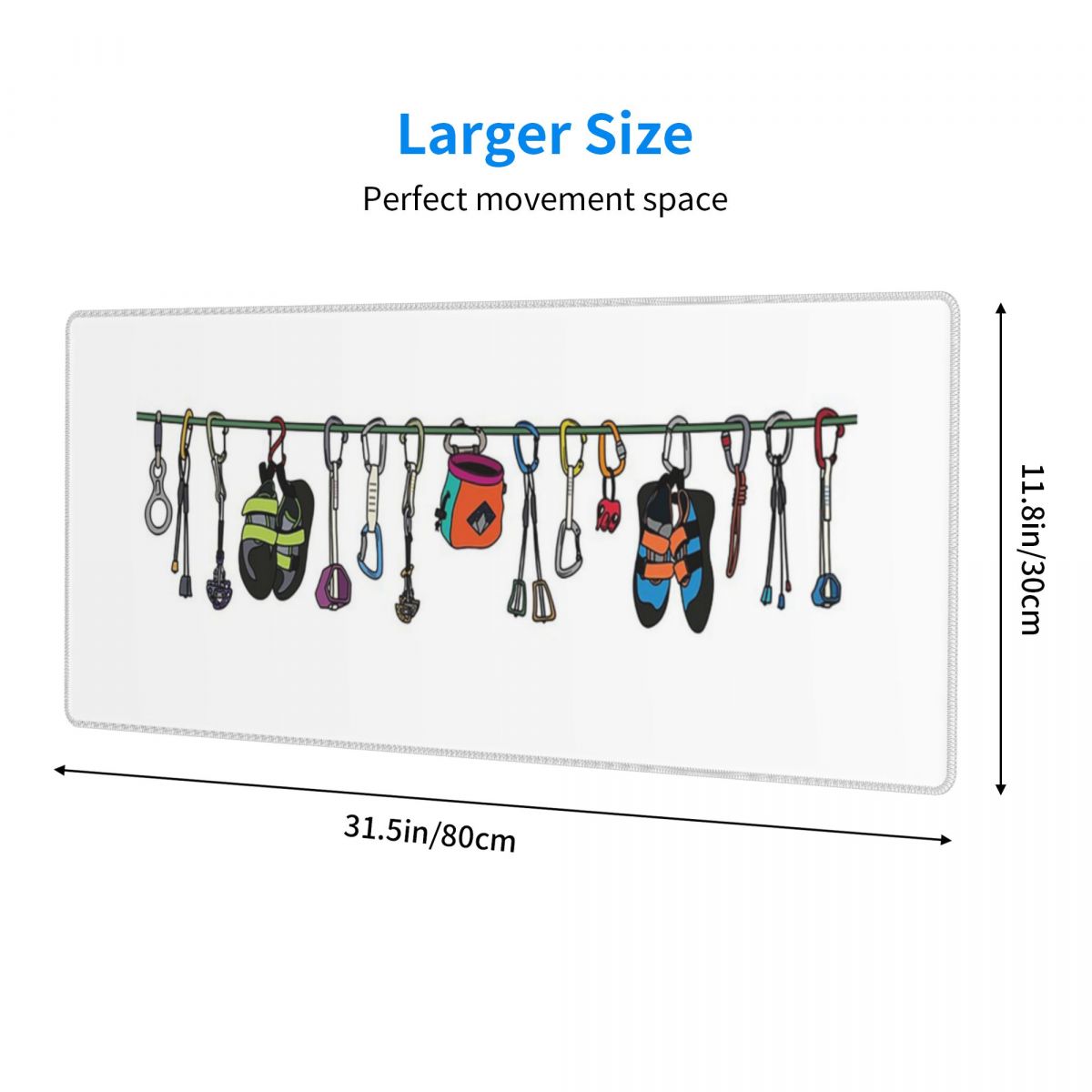 Large Mouse Pad Climbing Gear  - огляд і ціна Laptop Accessories Online
