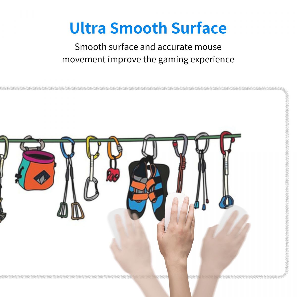 Large Mouse Pad Climbing Gear  - огляд і ціна Laptop Accessories Online