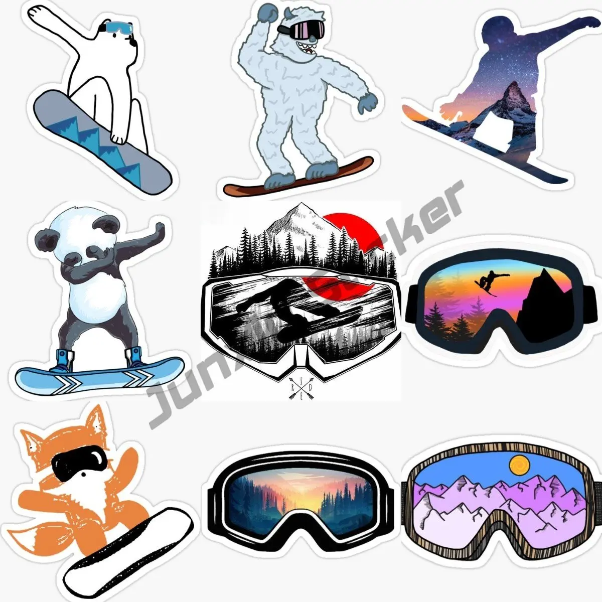 Personality Snowboard Mask Car - огляд і ціна Laptop Accessories Online